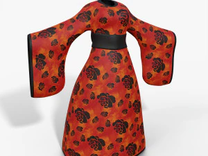 Chinese Traditional Hanfu 3D Model