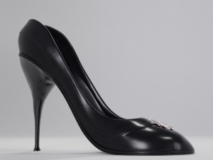 Black High Heels Model 3D