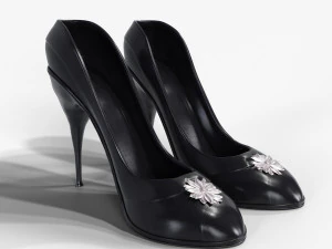 Black High Heels 3D Model