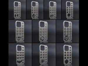 IPHONE 14 PRO SUPERHERO CASES PACK 3D Print Model