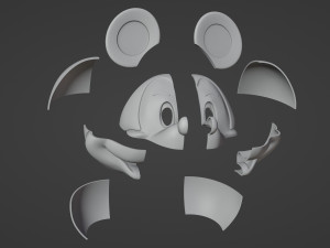 Mickey Mouse Helmet Printable Modelo de impresión 3D