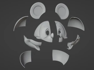 Casco de Mickey Mouse Imprimible Modelo de impresión 3D