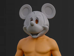 Casco de Mickey Mouse Imprimible Modelo de impresión 3D