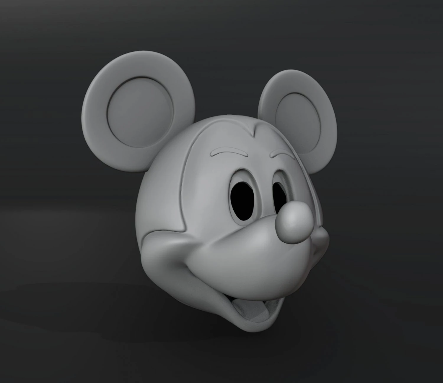 Casco de Mickey Mouse Imprimible Modelo de impresión 3D .c4d .max .obj .3ds .fbx .stl .blend 