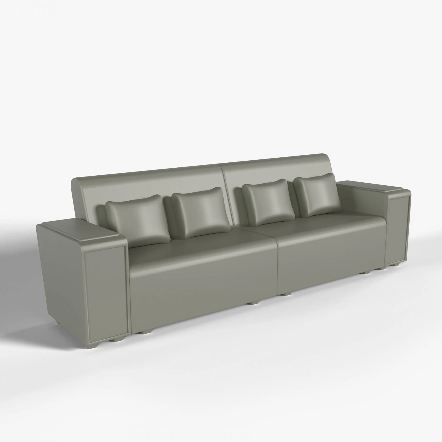 Family Couch Printable 3D Print Model .c4d .max .obj .3ds .fbx .stl .blend 
