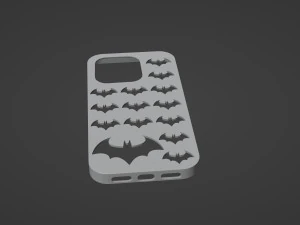 Iphone 14 Pro Batman Case 3D Print Model