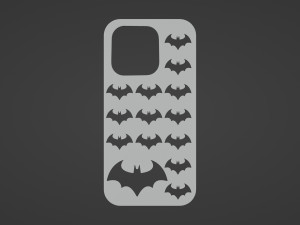 Iphone 14 Pro Batman Case 3D Print Model