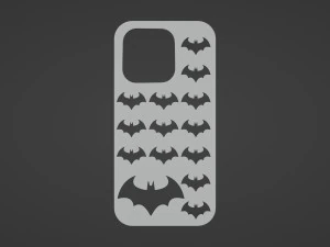 Iphone 14 Pro Batman Case 3D Print Model