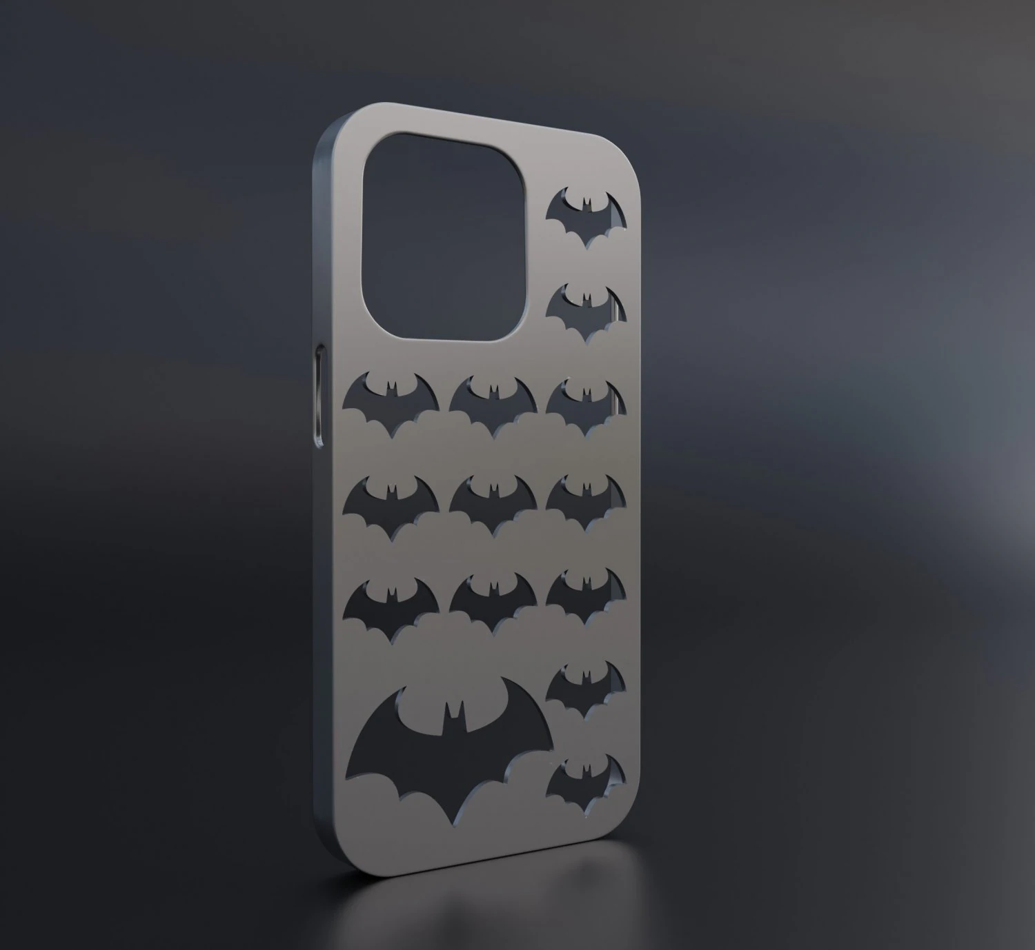Iphone 14 Pro Batman Case 3D Print Model .c4d .max .obj .3ds .fbx .stl .blend