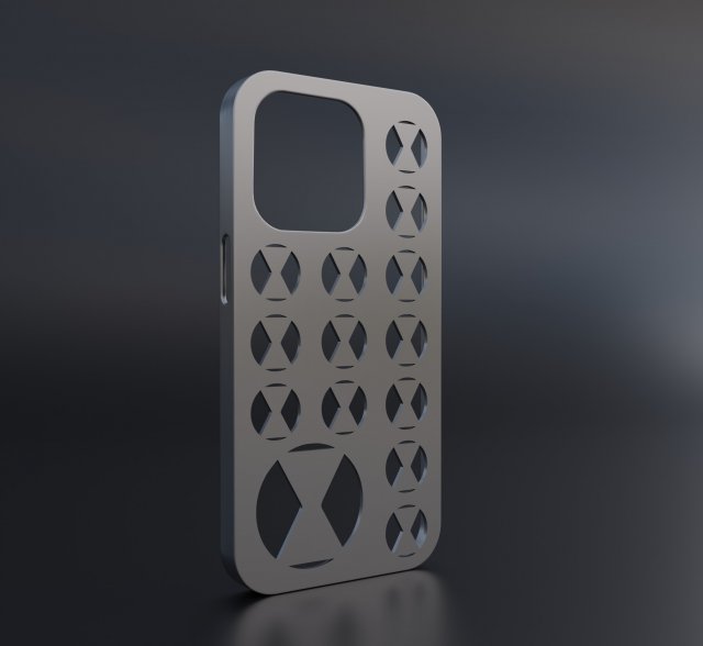 Iphone 14 Pro Black Widow Case Modelo de Impressão 3D .c4d .max .obj .3ds .fbx .stl .blend 