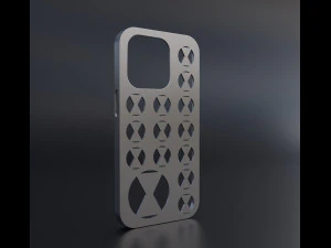 Capa Vi&uacute;va Negra Iphone 14 Pro Modelo de Impressão 3D