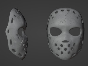 Scary Hockey Mask Printable Modelo de impresión 3D
