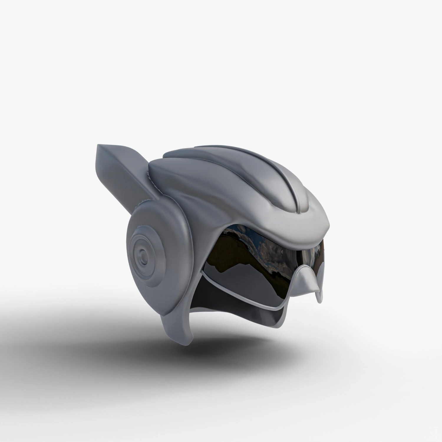 Wearable Sci-fi Helmet 3D Print Model .c4d .max .obj .3ds .fbx .stl .blend 
