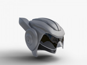 Wearable Sci-fi Helmet 3D Print Model
