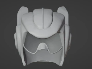 Wearable Sci-fi Helmet 3D Print Model