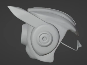 Wearable Sci-fi Helmet 3D Print Model