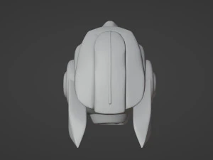 Wearable Sci-fi Helmet 3D Print Model
