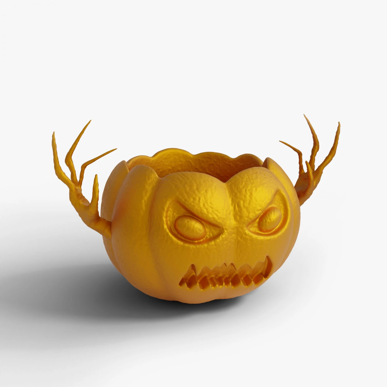 Halloween Pumpkin Planter 3D Print Model .c4d .max .obj .3ds .fbx .stl .blend