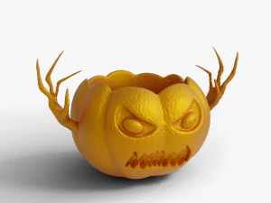 Halloween-pompoenplanter 3D printmodel
