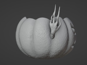 Halloween Pumpkin Planter 3Dプリントモデル