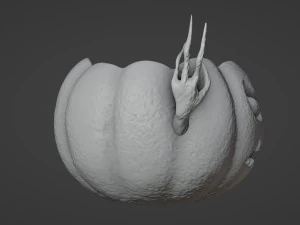 Halloween Pumpkin Planter 3D Print Model