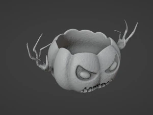 Halloween Pumpkin Planter 3D Print Model