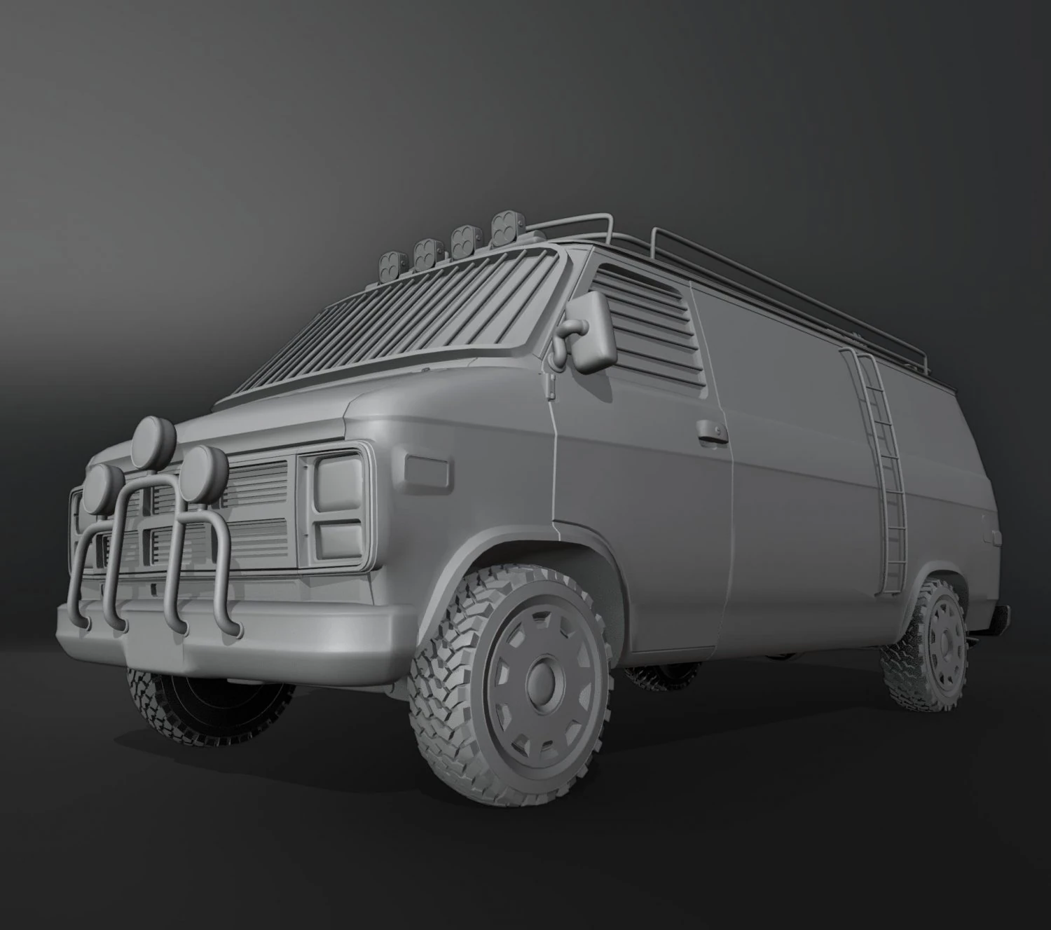 Post-Apocalyptic Survival Vehicle Printable 3D Print Model .c4d .max .obj .3ds .fbx .stl .blend 