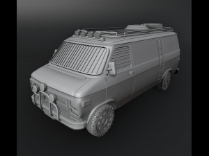 Post-Apocalyptic Survival Vehicle Printable Model Cetak 3D