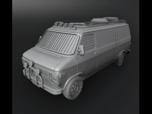 Post-Apocalyptic Survival Vehicle Printable 3D Print Model