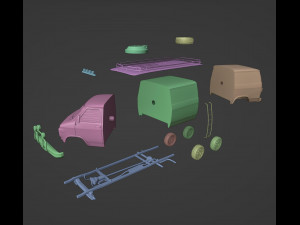 Post-Apocalyptic Survival Vehicle Printable Model Cetak 3D