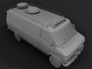 Post-Apocalyptic Survival Vehicle Printable 3D Print Model