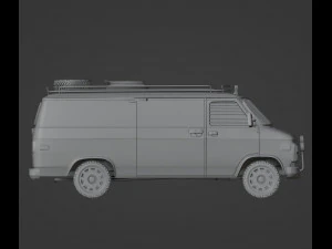 Post-Apocalyptic Survival Vehicle Printable 3D Print Model