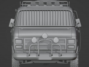 Post-Apocalyptic Survival Vehicle Printable Model Cetak 3D
