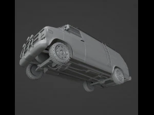 Post-Apocalyptic Survival Vehicle Printable 3D Print Model