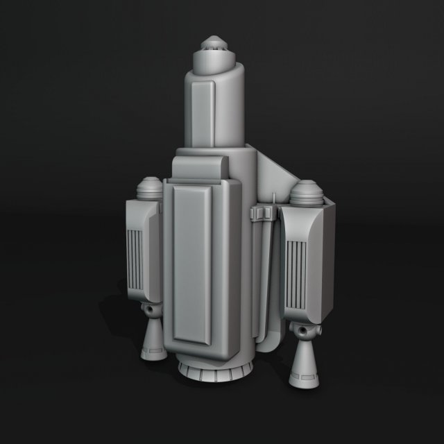 Wearable Mandalorian Jetpack Modèles 3D en vedette .c4d .max .obj .3ds .fbx .stl .blend 