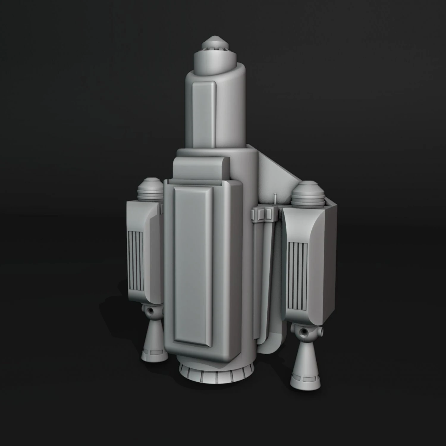 Wearable Mandalorian Jetpack 3D Print Model .c4d .max .obj .3ds .fbx .stl .blend