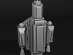 Wearable Mandalorian Jetpack Modèles 3D en vedette