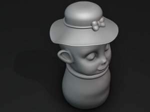 Swaddled Baby Shaped Jar Modèles 3D en vedette