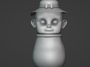 Swaddled Baby Shaped Jar Modèles 3D en vedette