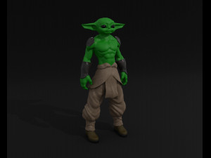 Muscular Baby Yoda Modèle 3D
