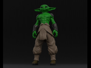 Muscular Baby Yoda Modelo 3D