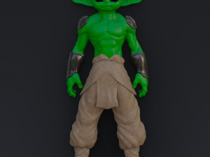 Muscular Baby Yoda Modelo 3D