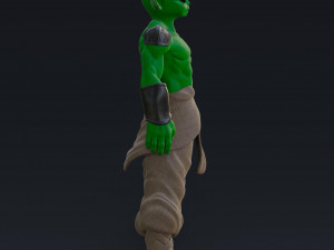Muscular Baby Yoda Modelo 3D