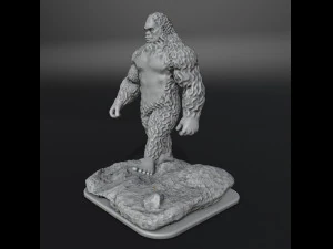 Сасквотч снежный человек 3D Принт Модель