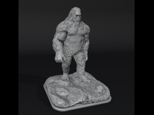 Sasquatch Bigfoot 3D Print Model