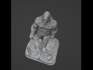 Sasquatch Bigfoot 3D Print Model