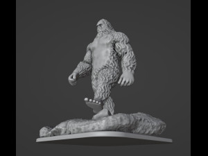 Sasquatch Bigfoot 3D Print Model