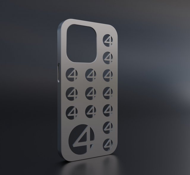 Fantastic Four Iphone 14 Pro Case Modelo de Impressão 3D .c4d .max .obj .3ds .fbx .stl .blend 