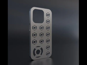 Custodia Iphone 14 Pro Lanterna Verde Modello di stampa 3D