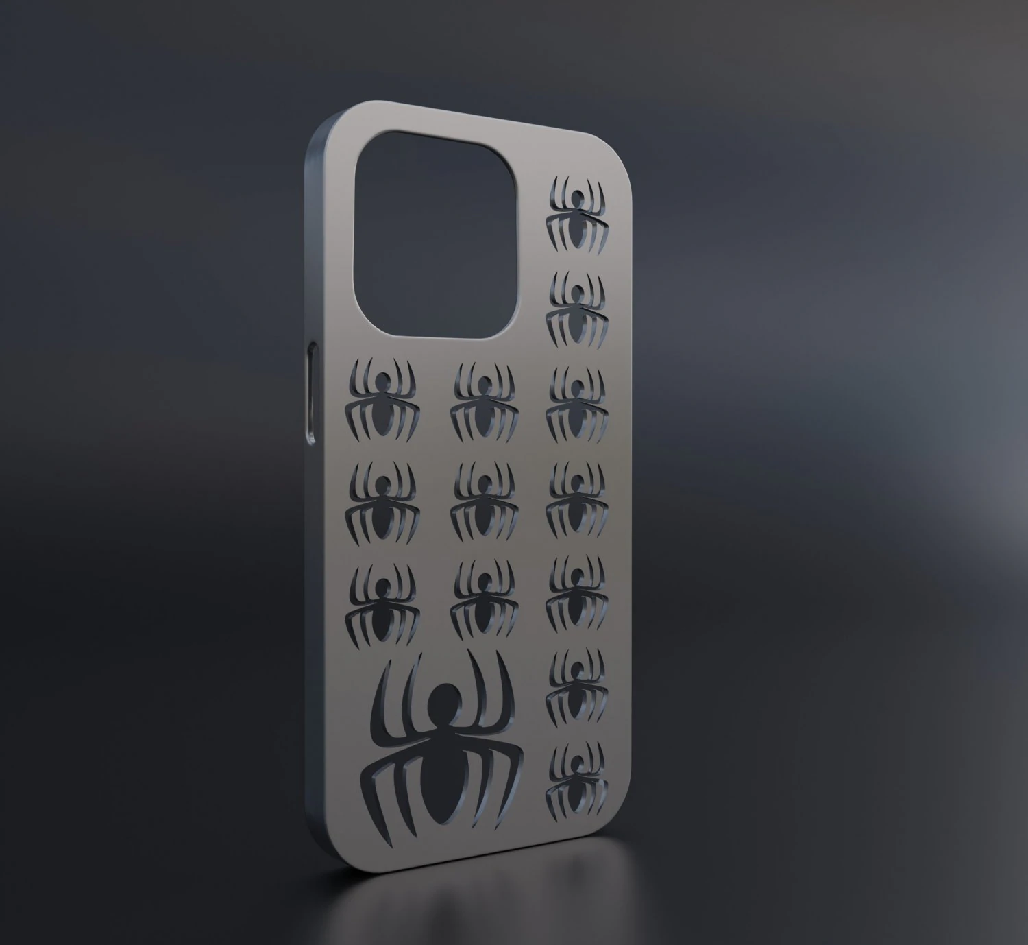 Spiderman Iphone 14 Pro Case 3D Print Model .c4d .max .obj .3ds .fbx .stl .blend 